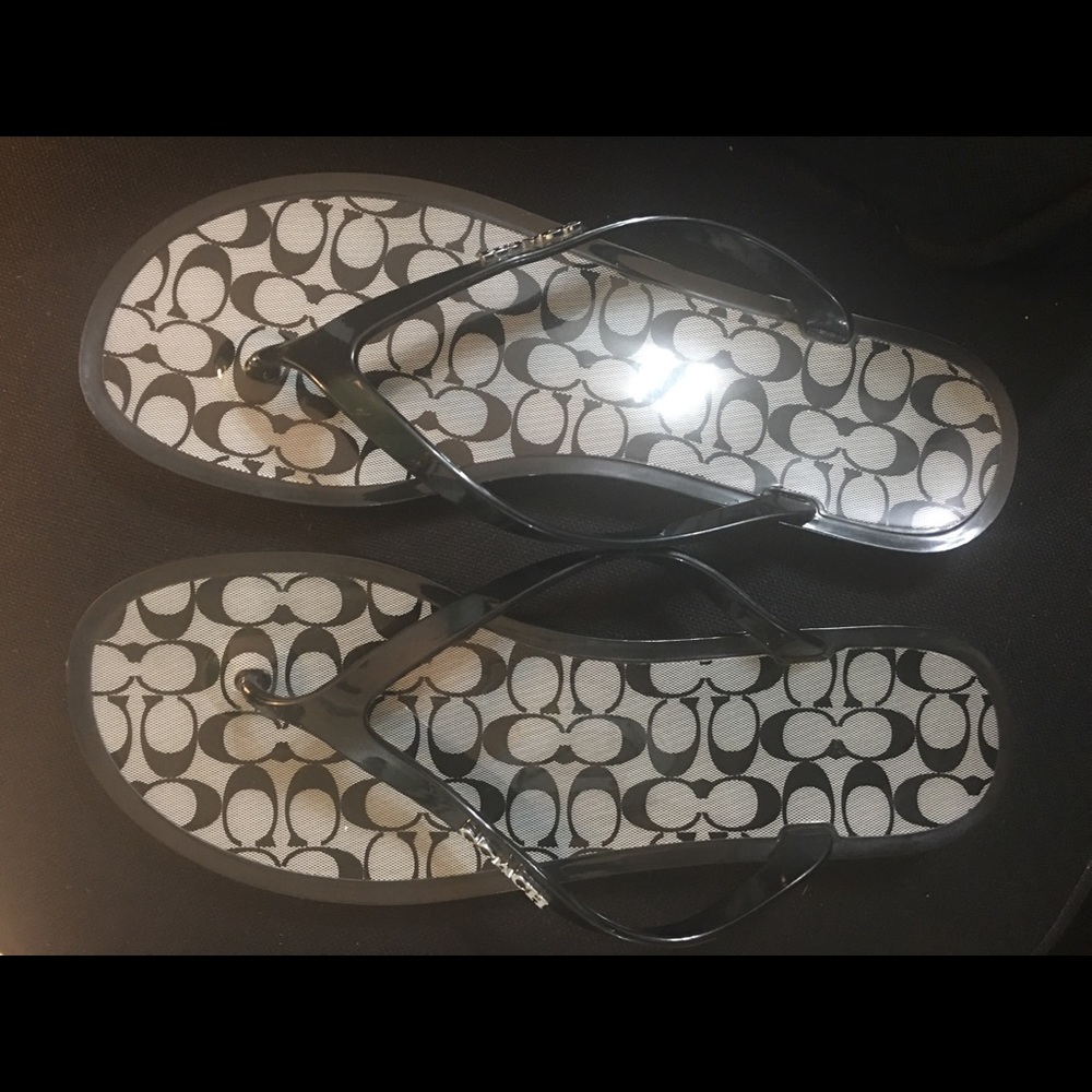 Coach PVC Sandals-excellent condition!